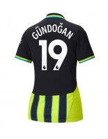 Manchester City Ilkay Gundogan #19 Vieraspaita Naisten 2024-25 Lyhythihainen